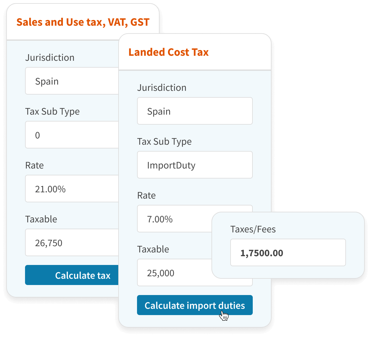Avatax Cross Border Custom Duties and Taxes